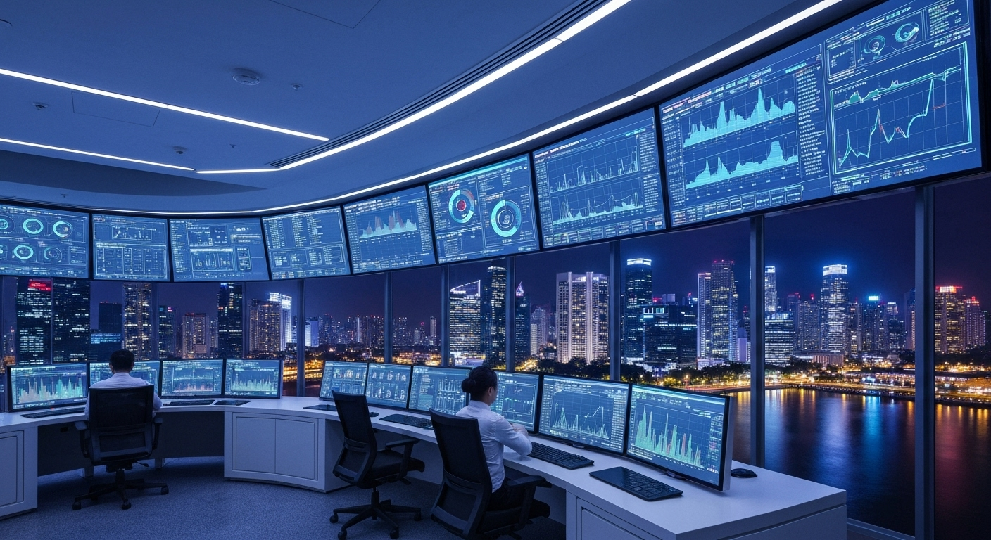 futuristic MCST command center
